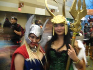 Thor and Loki, female variants. If it works for guys, it works for girls too.